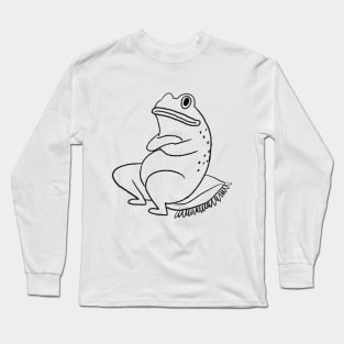 Frog on a pillow Long Sleeve T-Shirt